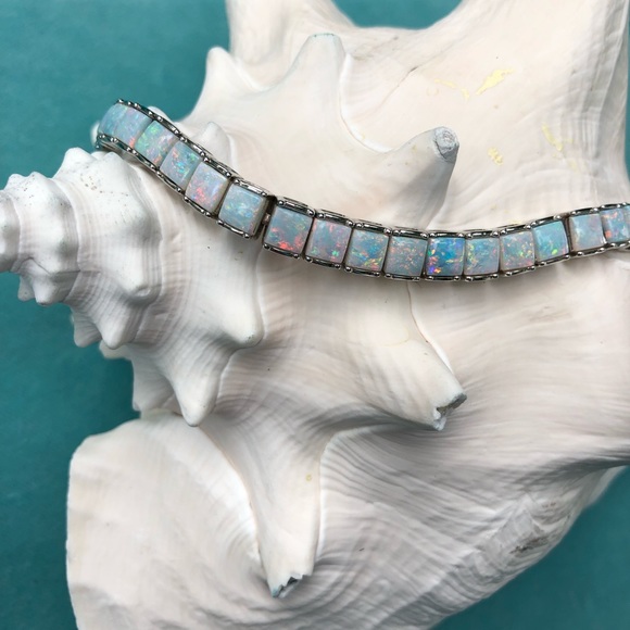 Genuine opal bracelet 14.75ct - Picture 2 of 6